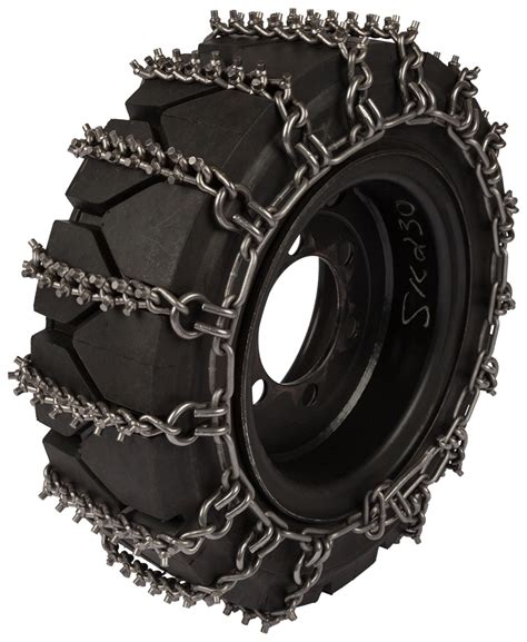 skid steer tire chains 14-17.5|bobcat skid steer chains.